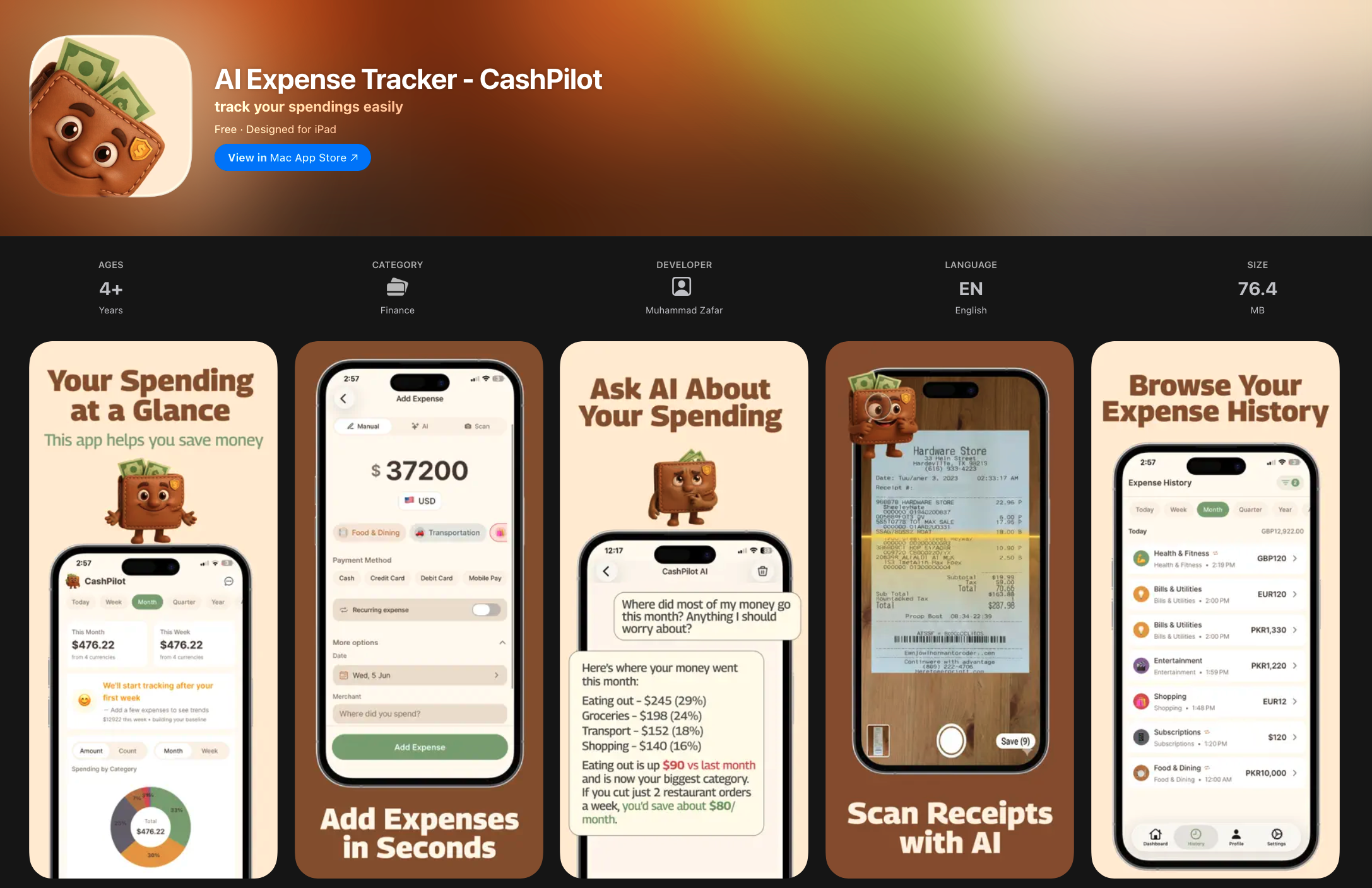 AI Expense Tracker - CashPilot cover