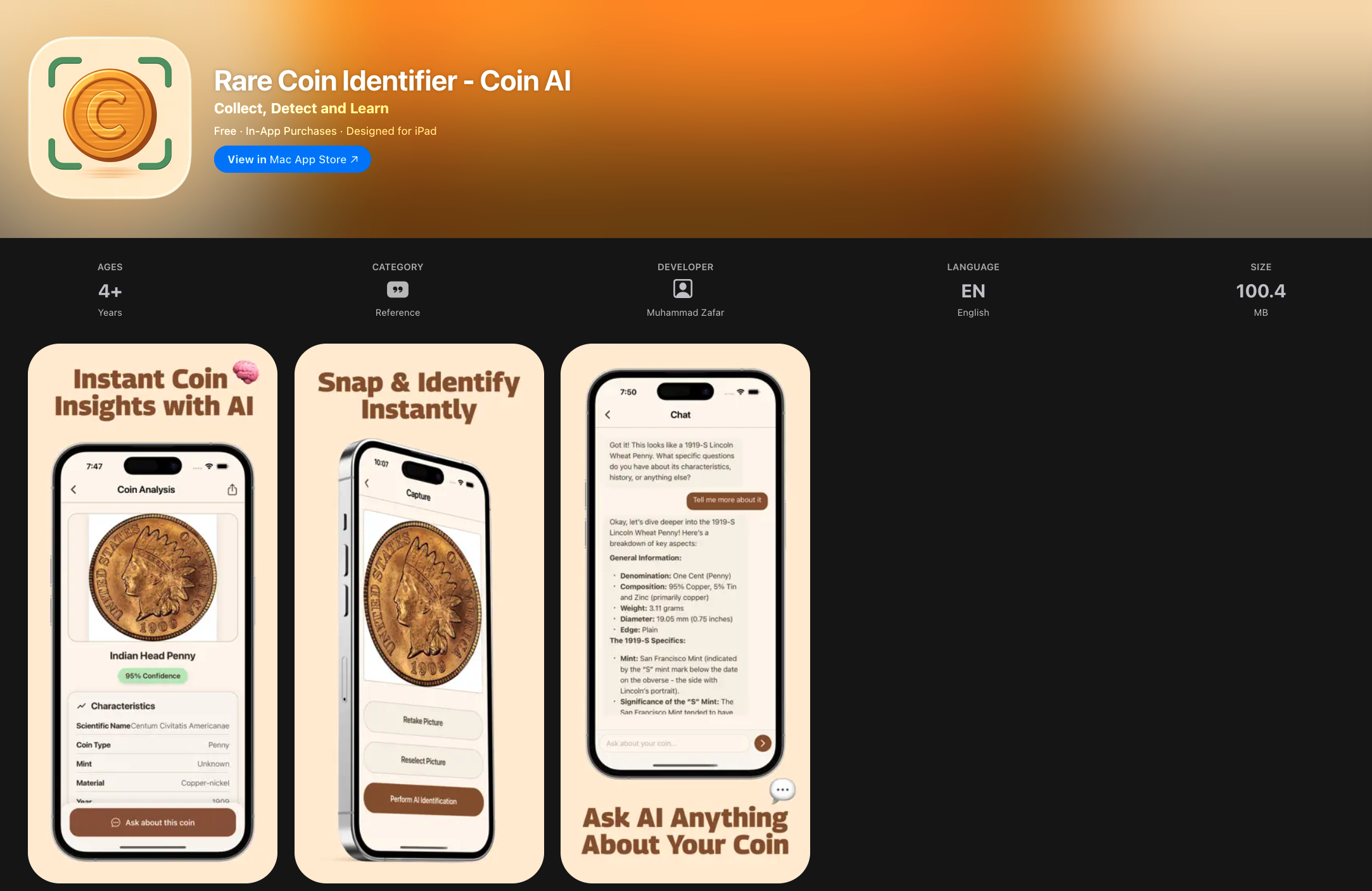 Rare Coin Identifier - Coin AI cover